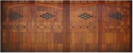 Wooden Double Garage Door